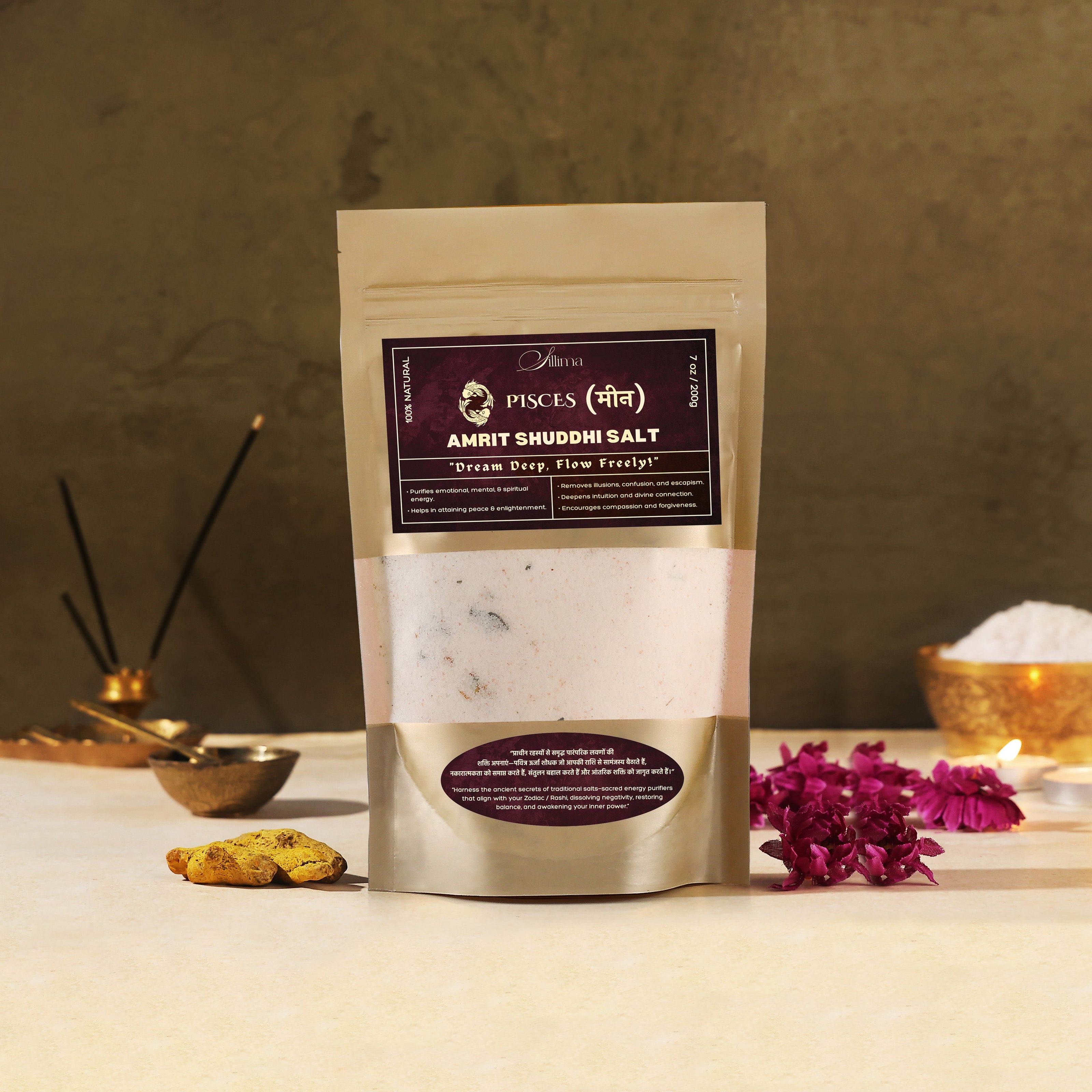 Amrit Shuddhi Salt | Pisces (मीन) - Sillima