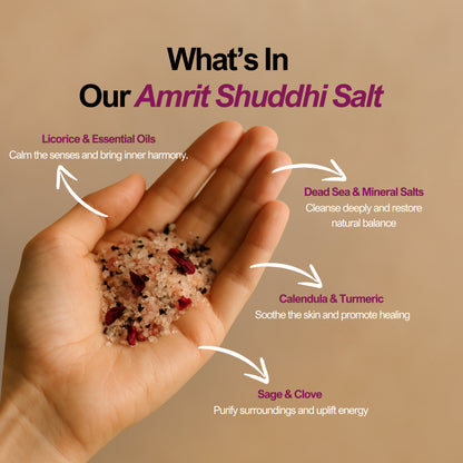 Amrit Shuddhi Salt | Pisces (मीन) - Water Element Transcendence & Spirituality Salt