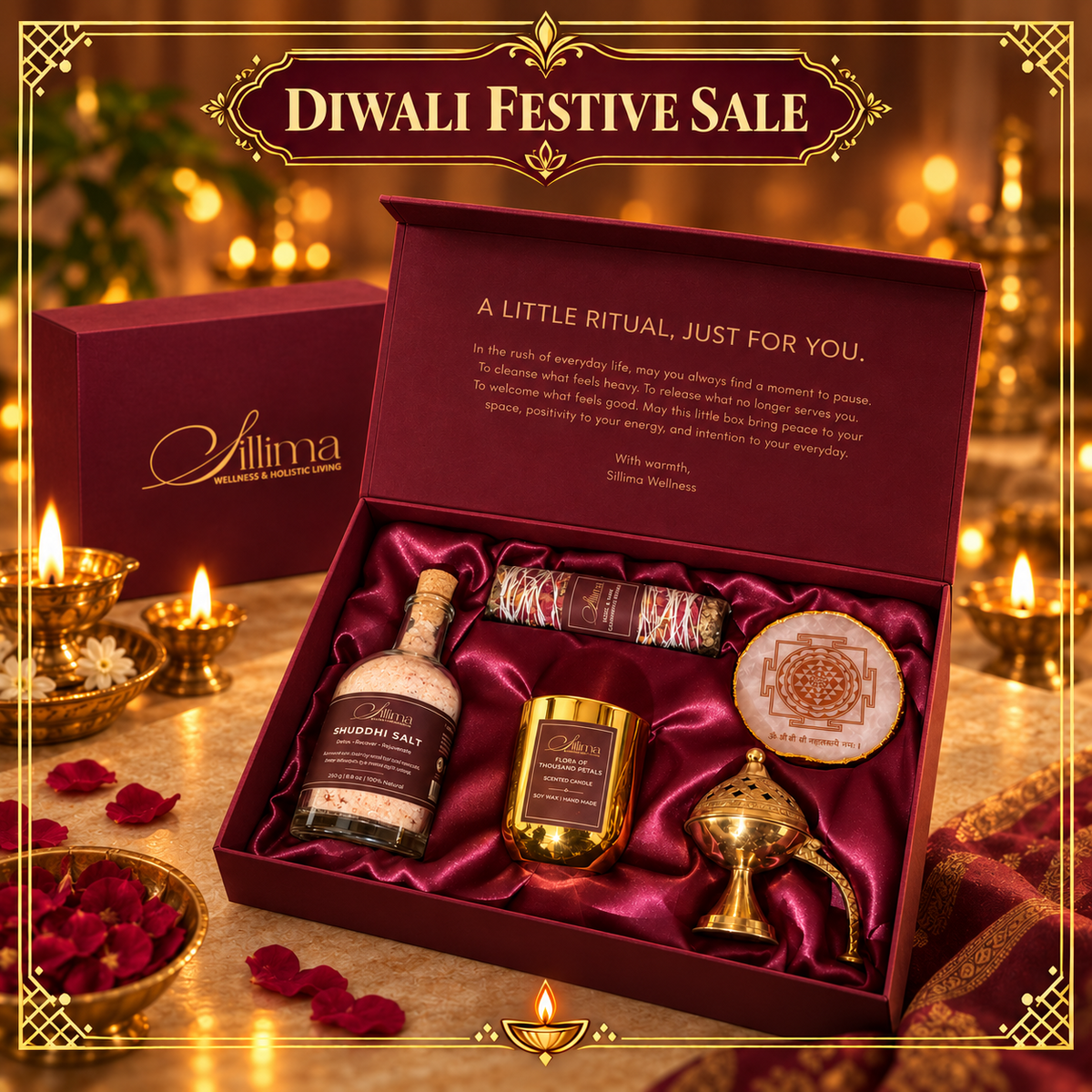 Sillima Luxury Ritual Gift Box – Diwali festive image