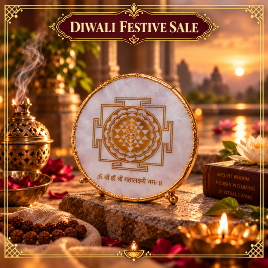 Sillima Rose Quartz Lakshmi Yantra – Diwali festive image