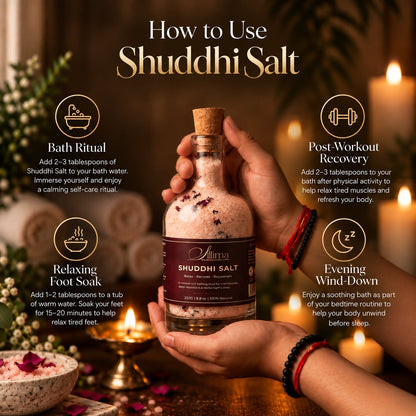 How to use Sillima Shuddhi Salt for a bath or foot soak