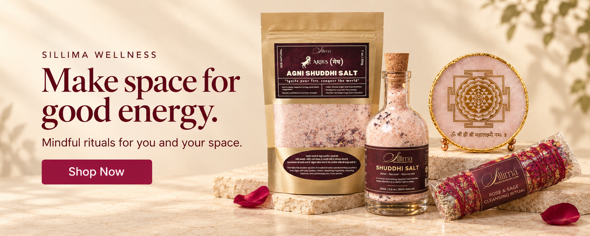 Sillima Wellness. Make space for good energy. Mindful rituals for you and your space. Shop Now.